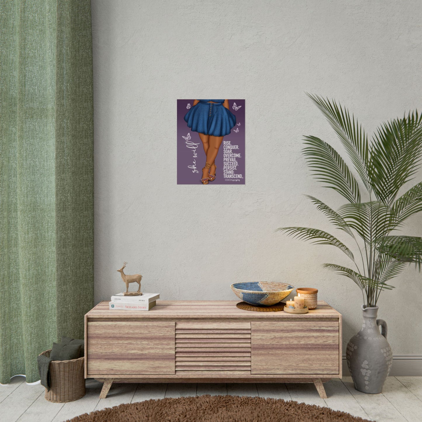 She Will" – An Art Print for the Woman Who Rises Anyway – Art Print