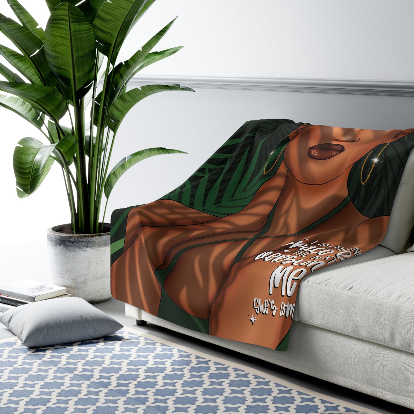 The New Version of Me Sherpa Blanket