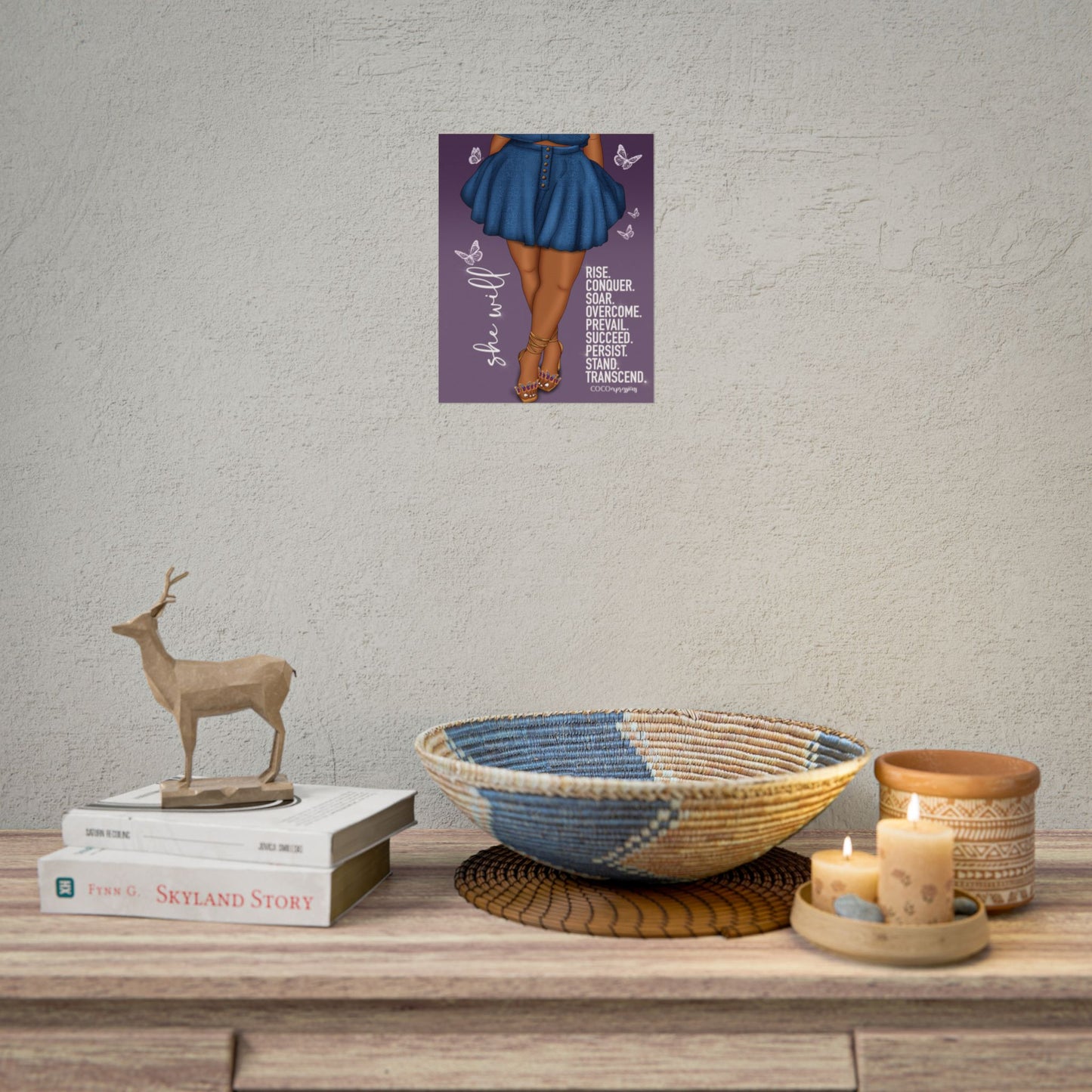 She Will" – An Art Print for the Woman Who Rises Anyway – Art Print