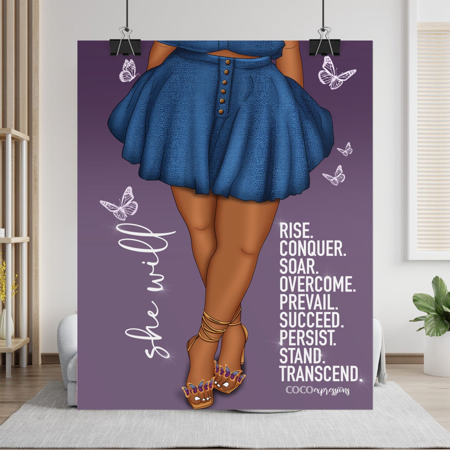 She Will" – An Art Print for the Woman Who Rises Anyway – Art Print