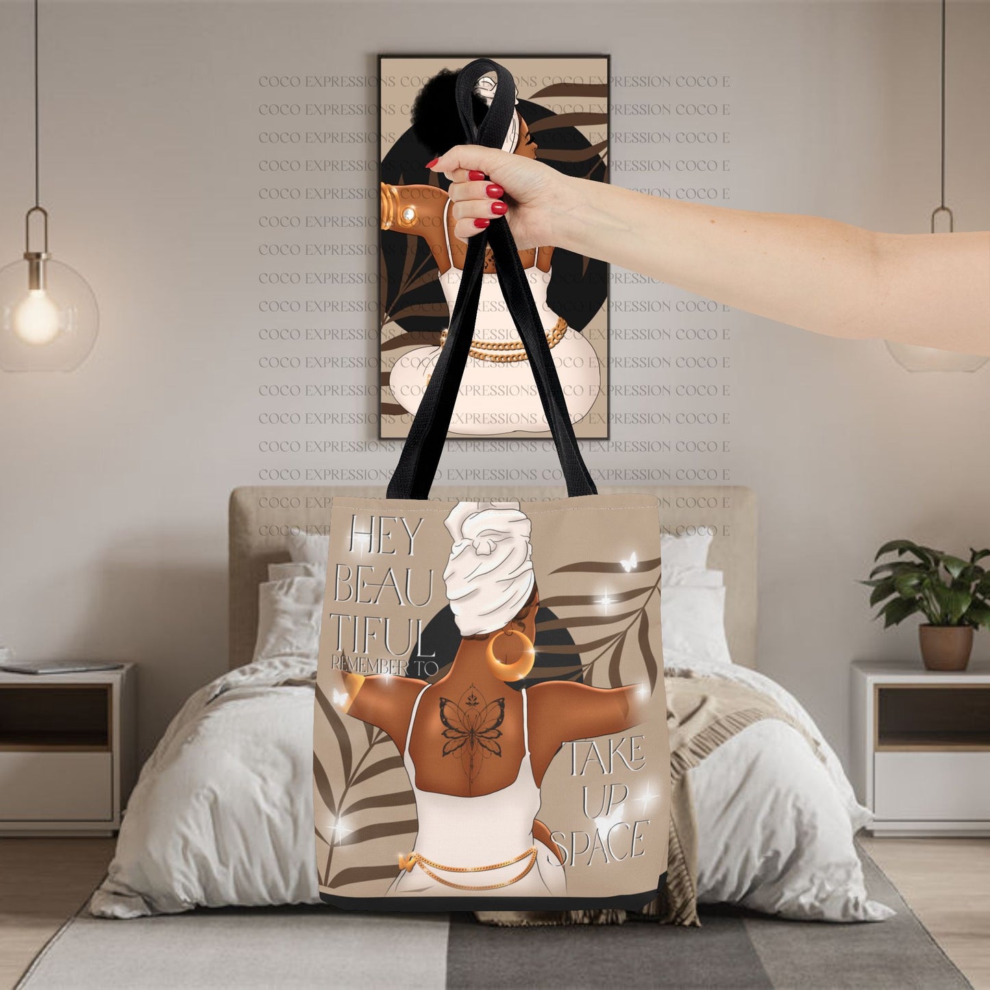 Empowerment Spun Polyester Tote – 'Take Up Space' Edition