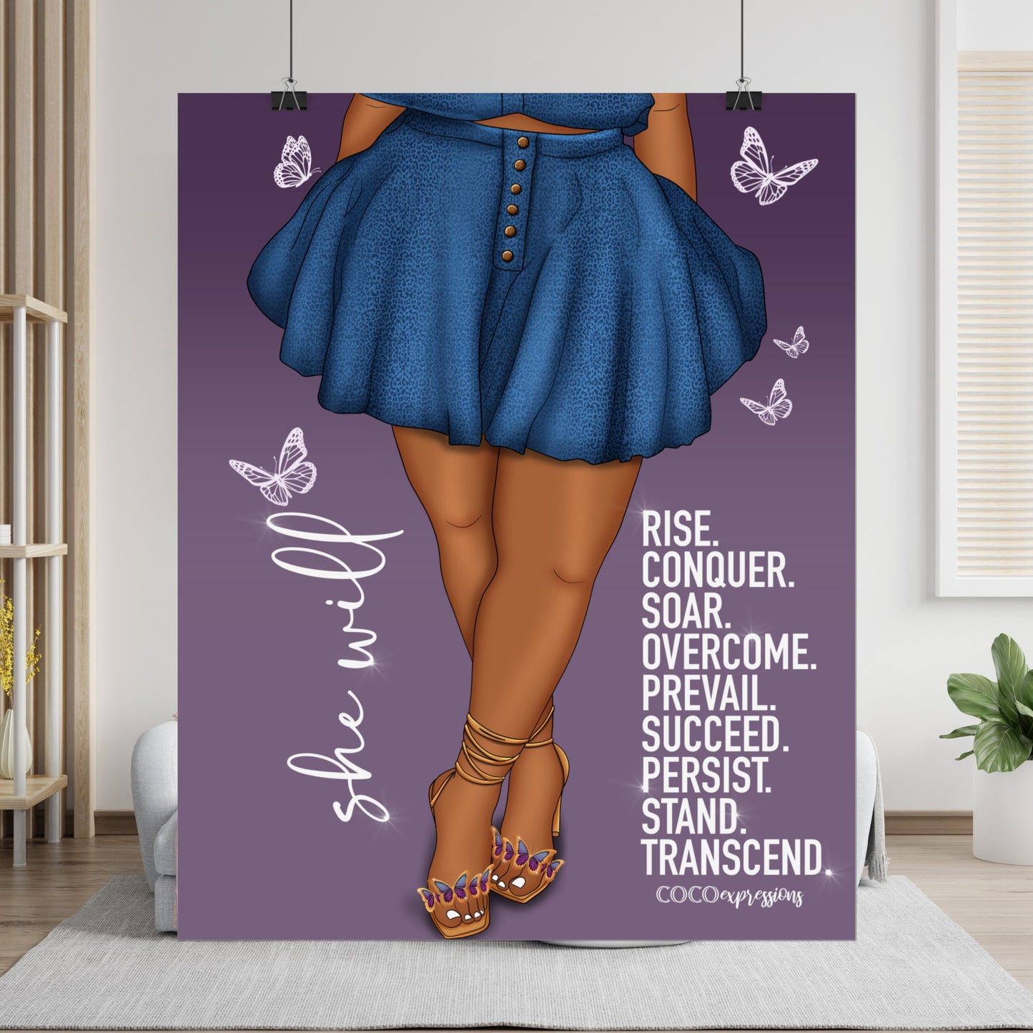 She Will" – An Art Print for the Woman Who Rises Anyway – Art Print