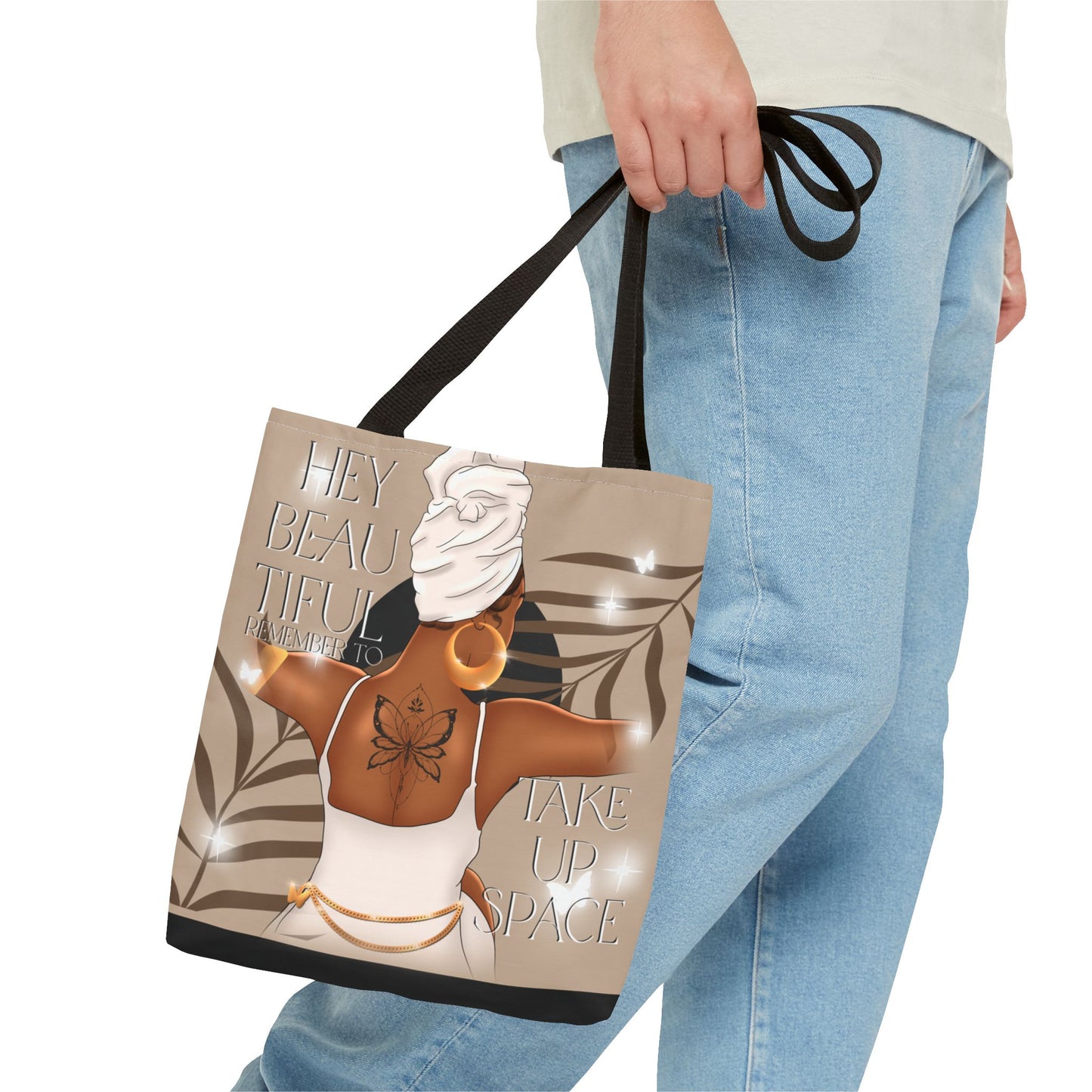 Empowerment Spun Polyester Tote – 'Take Up Space' Edition