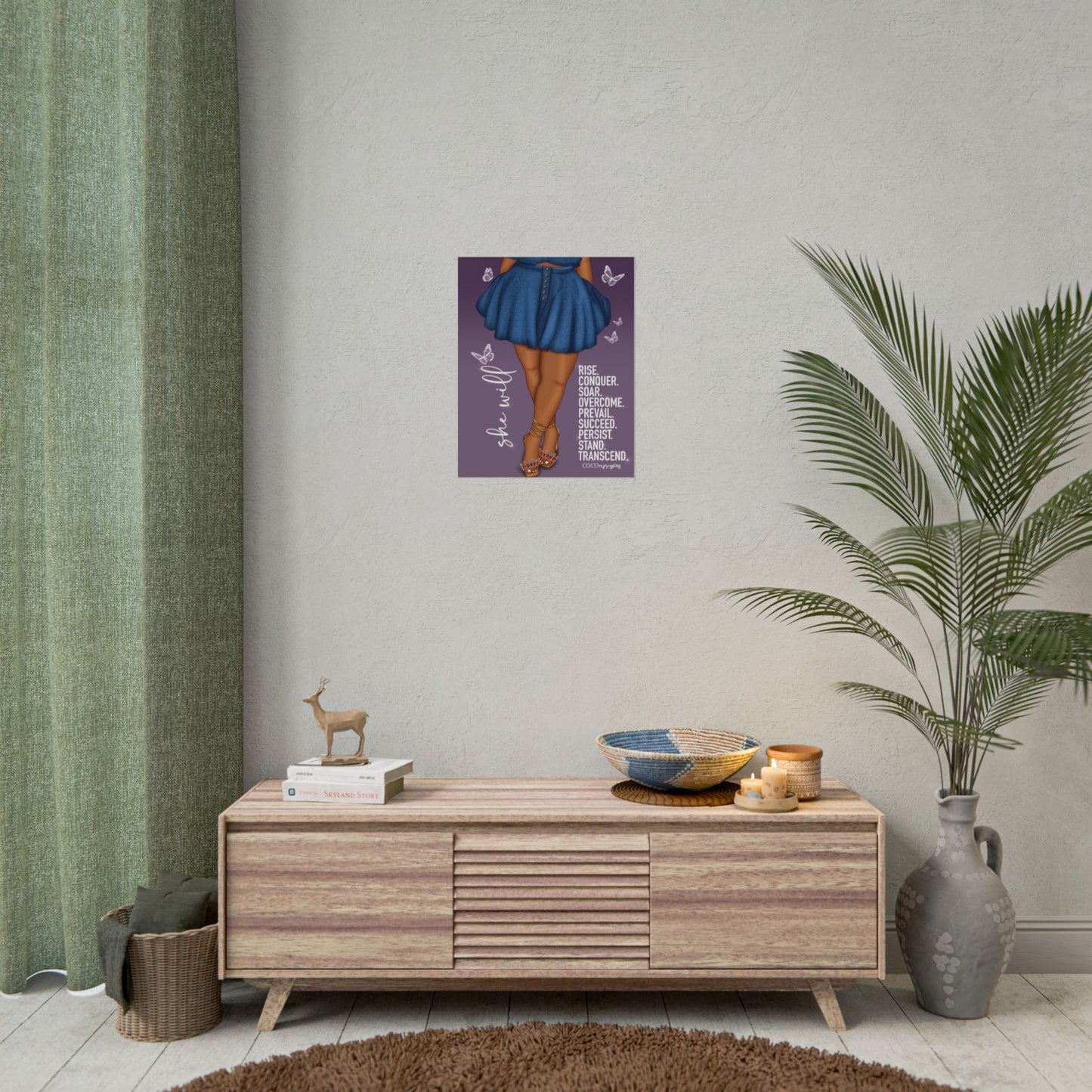 She Will" – An Art Print for the Woman Who Rises Anyway – Art Print