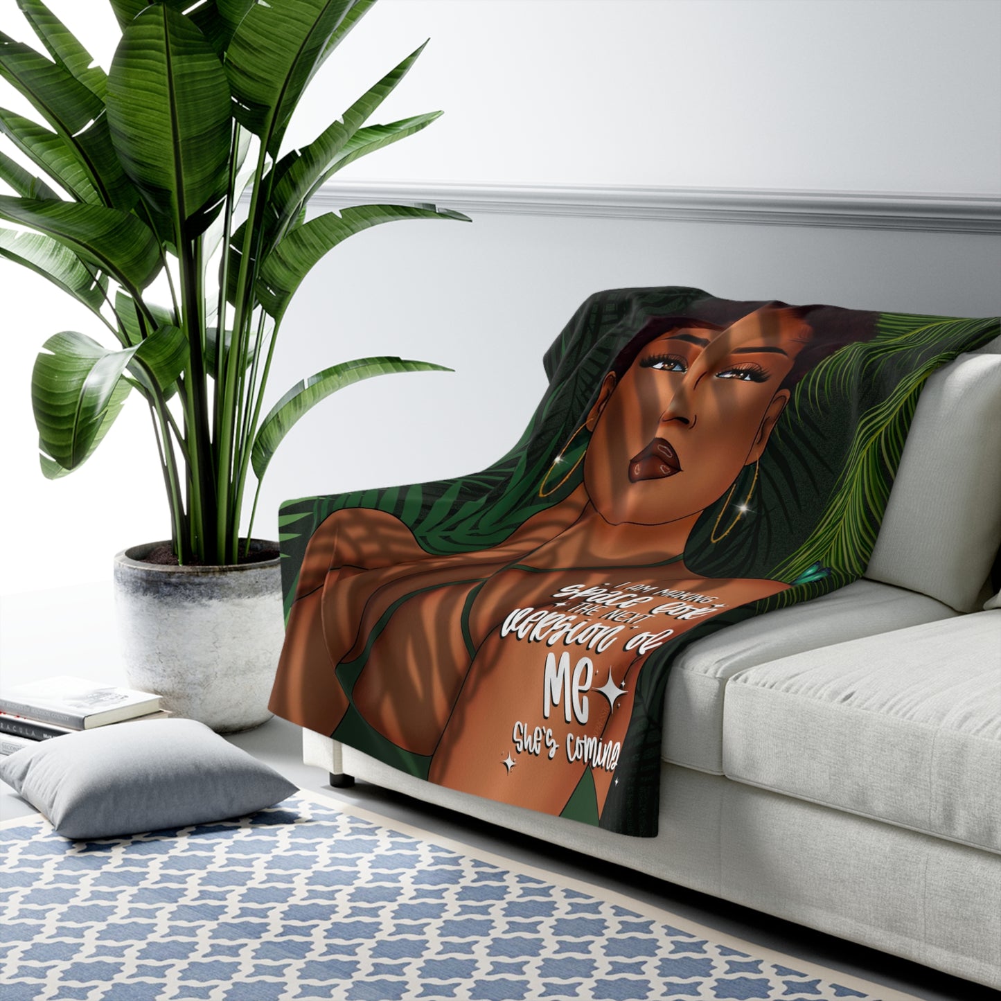 The New Version of Me Sherpa Blanket