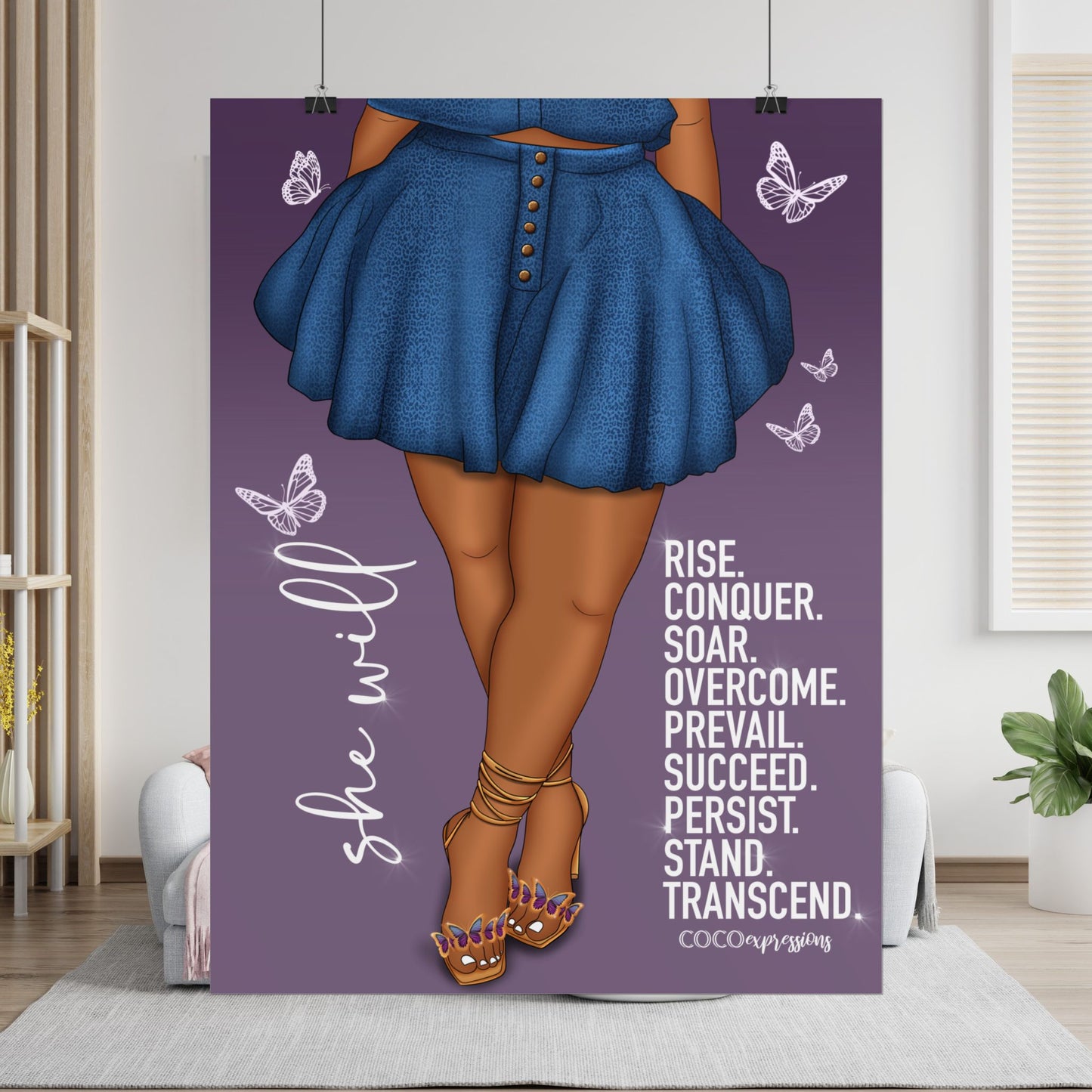 She Will" – An Art Print for the Woman Who Rises Anyway – Art Print