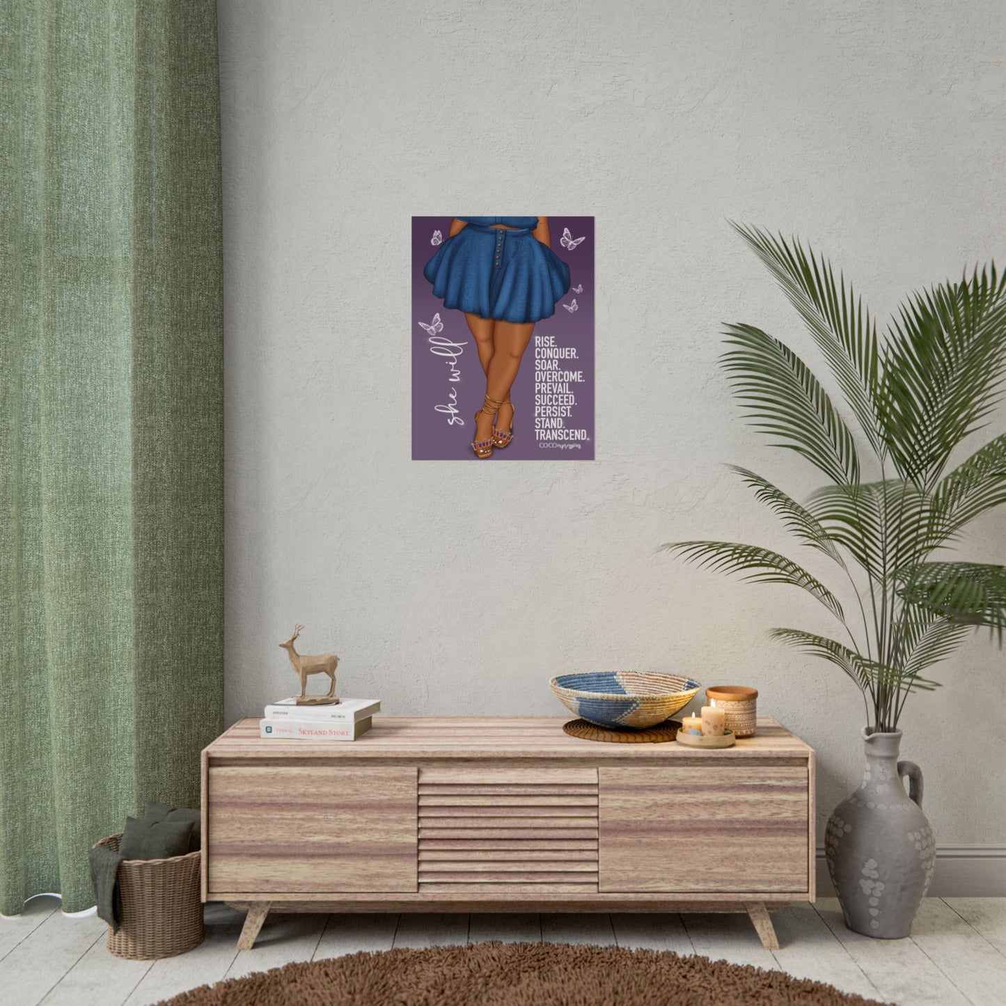 She Will" – An Art Print for the Woman Who Rises Anyway – Art Print
