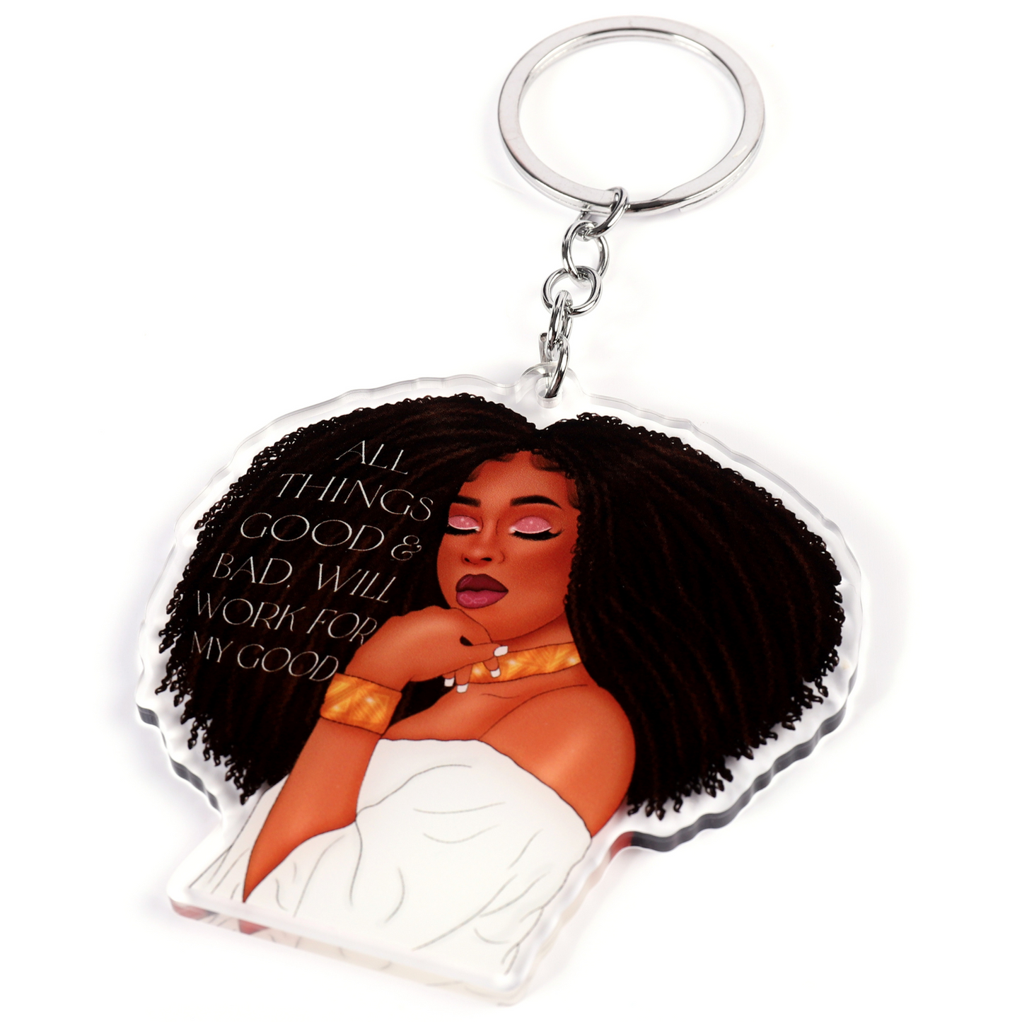 All Things Good | Black Girl Keychain