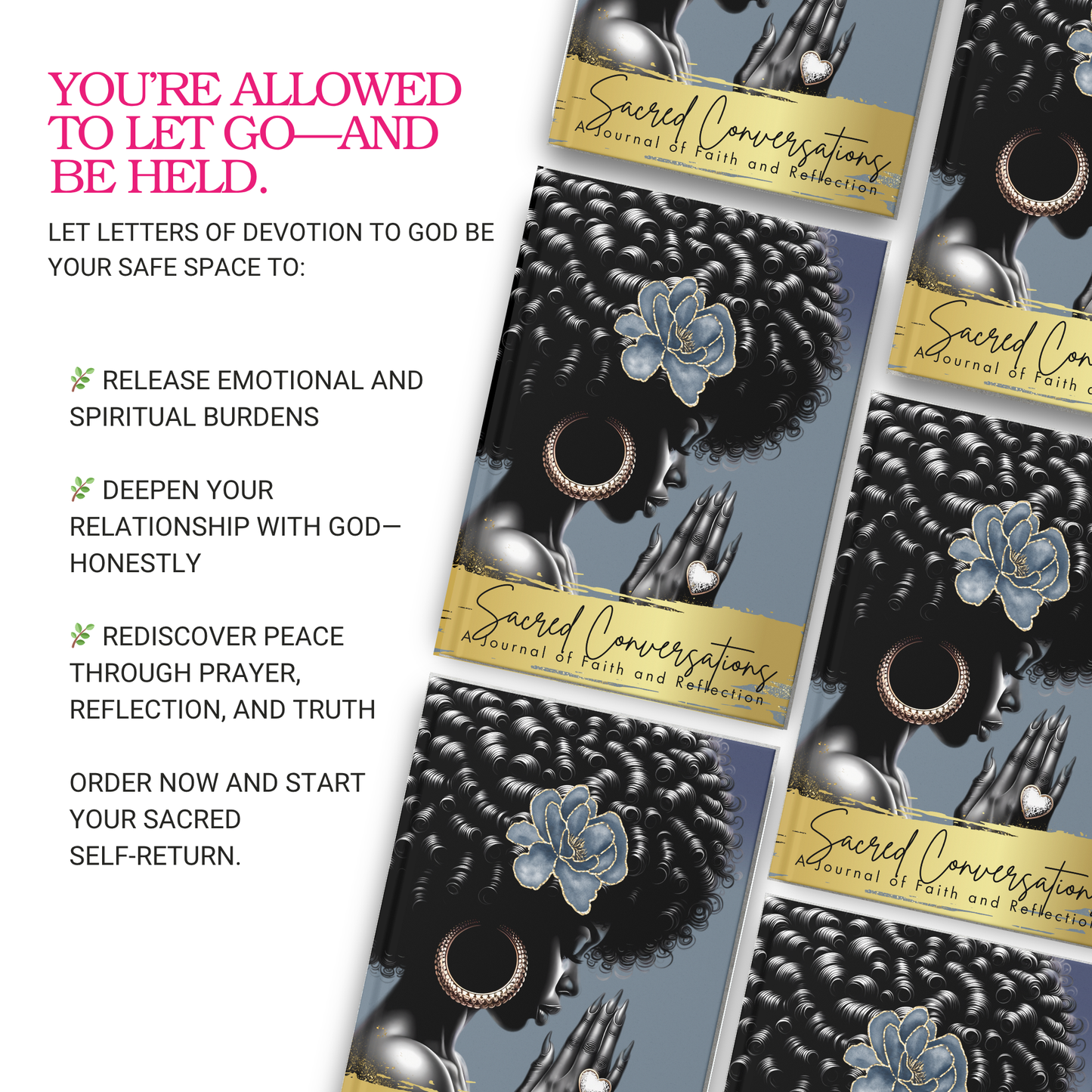 Letters of Devotion to God – A Faith-Based Digital Prayer & Reflection Journal (8.5x11 Printable PDF)