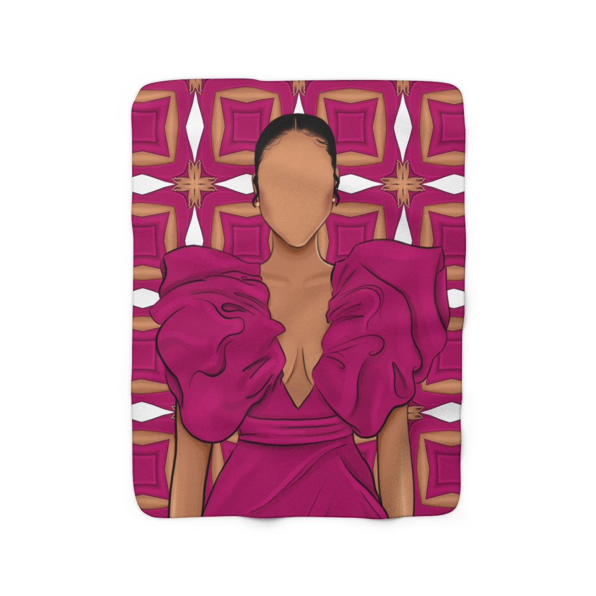 Blushing Queen! Sherpa Fleece Blanket