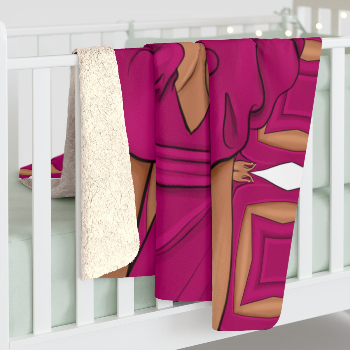 Blushing Queen! Sherpa Fleece Blanket