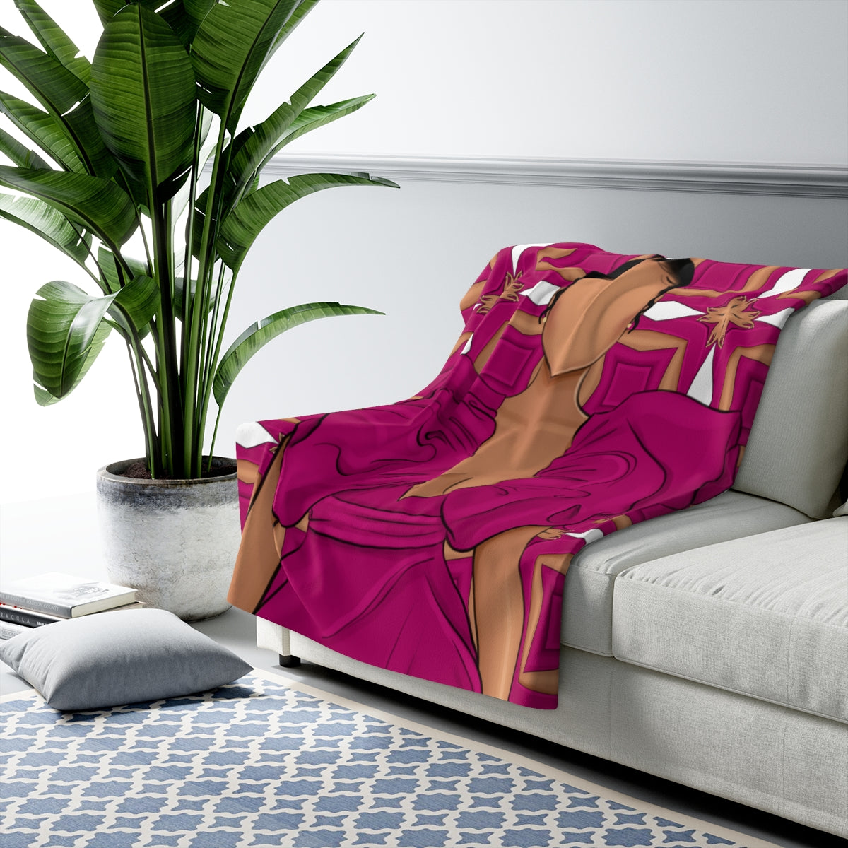 Blushing Queen! Sherpa Fleece Blanket