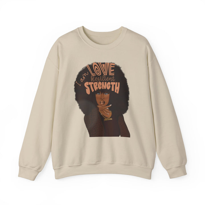 I AM Love, I AM Resilient, I AM Strength Unisex Heavy Blend™ Crewneck Sweatshirt