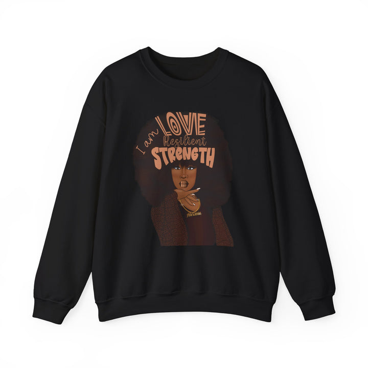 I AM Love, I AM Resilient, I AM Strength Unisex Heavy Blend™ Crewneck Sweatshirt