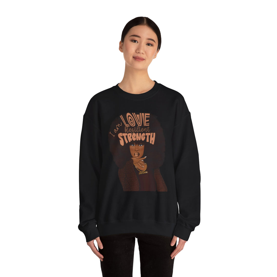 I AM Love, I AM Resilient, I AM Strength Unisex Heavy Blend™ Crewneck Sweatshirt