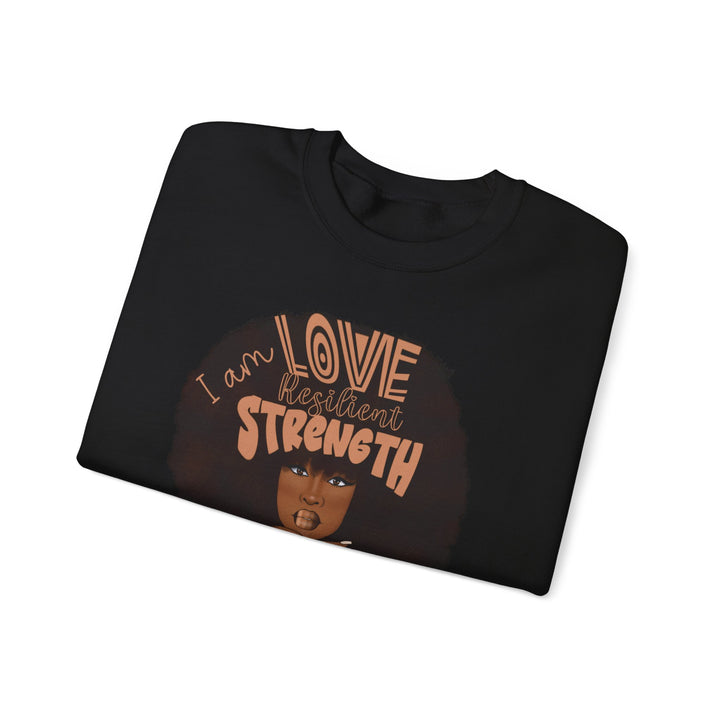 I AM Love, I AM Resilient, I AM Strength Unisex Heavy Blend™ Crewneck Sweatshirt