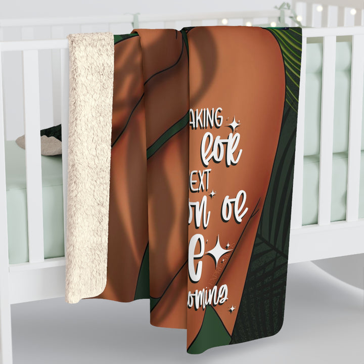 The New Version of Me Sherpa Blanket