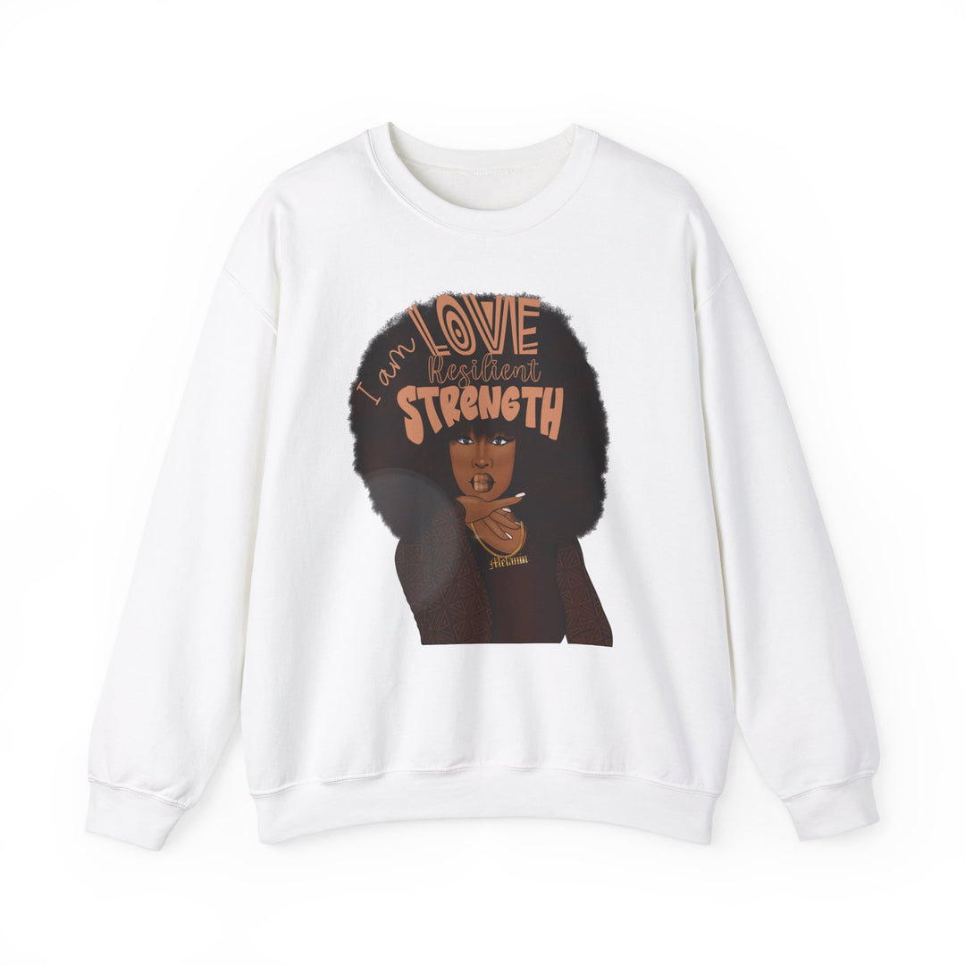 I AM Love, I AM Resilient, I AM Strength Unisex Heavy Blend™ Crewneck Sweatshirt