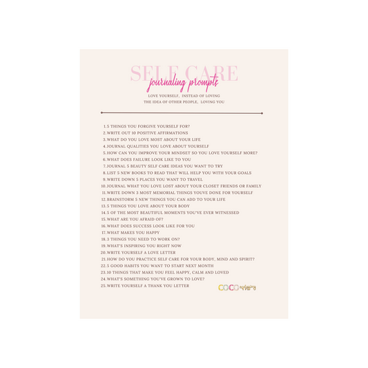 Self-Care Journal Prompts